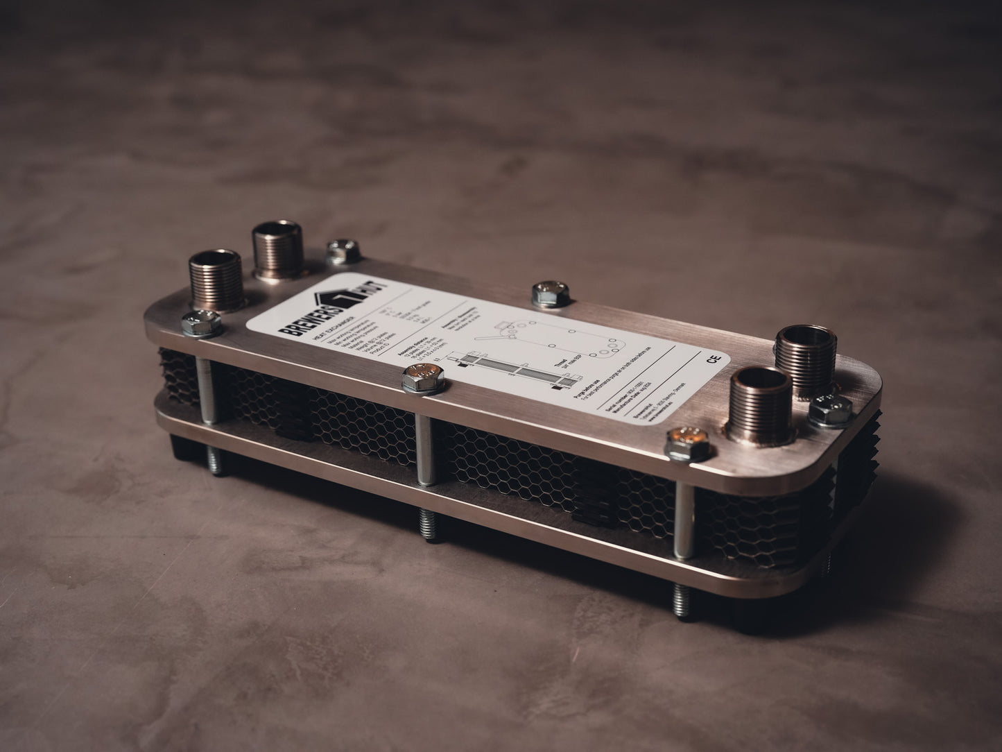 Adskillelig pladevarmeveksler til køling af urt | ølbrygning | Erstatter en chiller, spiralkøler eller modstrømskøler