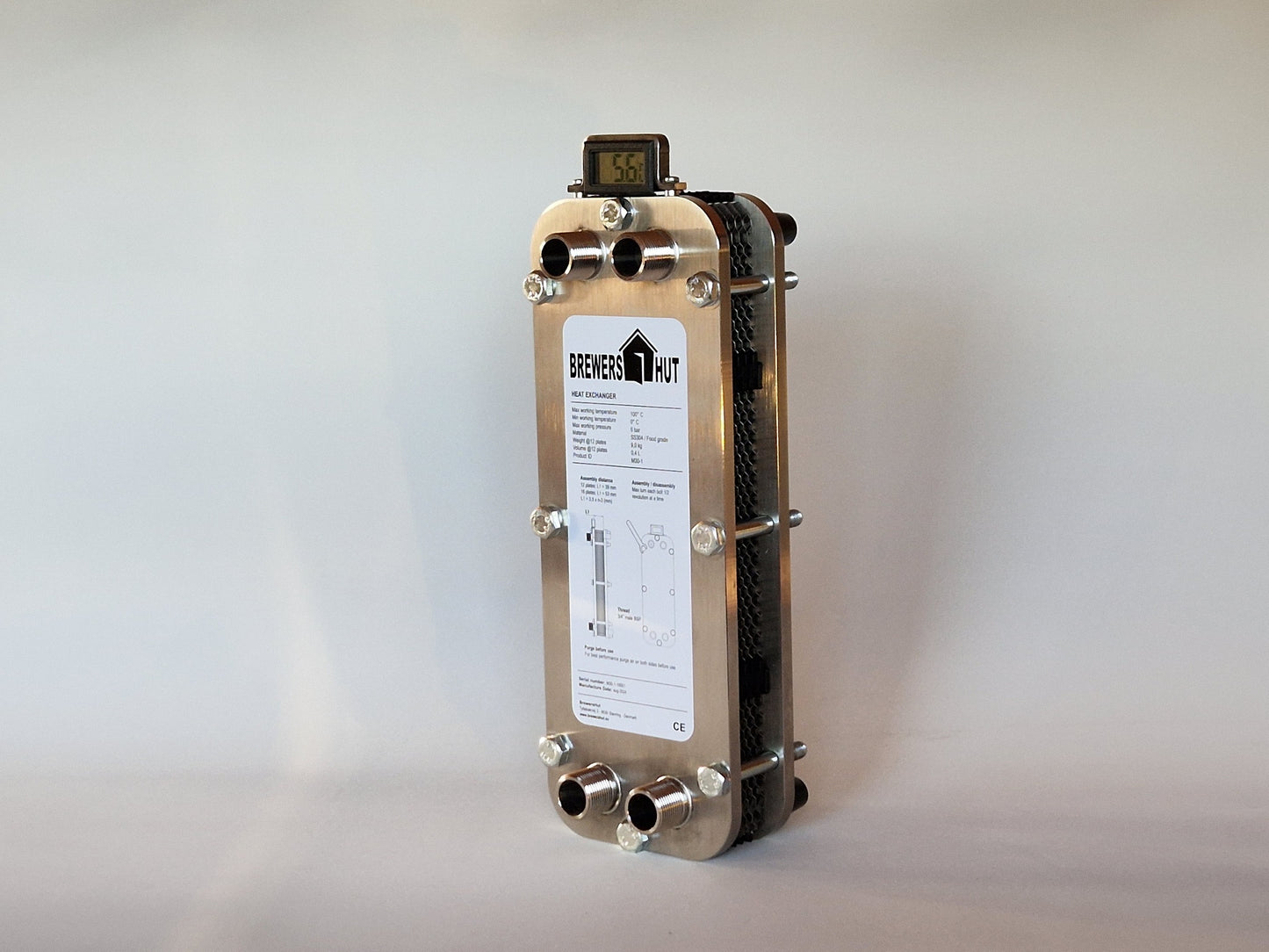 Heat Exchanger + 12 platten + Temperature Kit