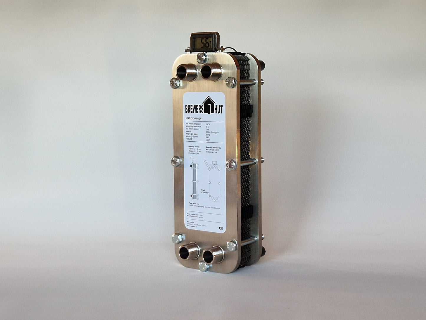 Heat Exchanger + 16 platten + Temperature Kit