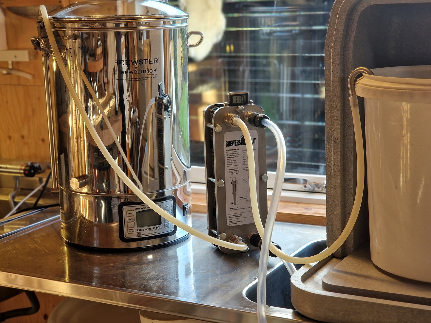 Heat Exchanger + 16 platten + Temperature Kit