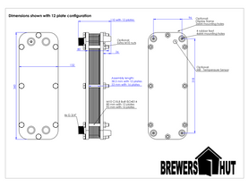 Adskillelig pladevarmeveksler til køling af urt | ølbrygning