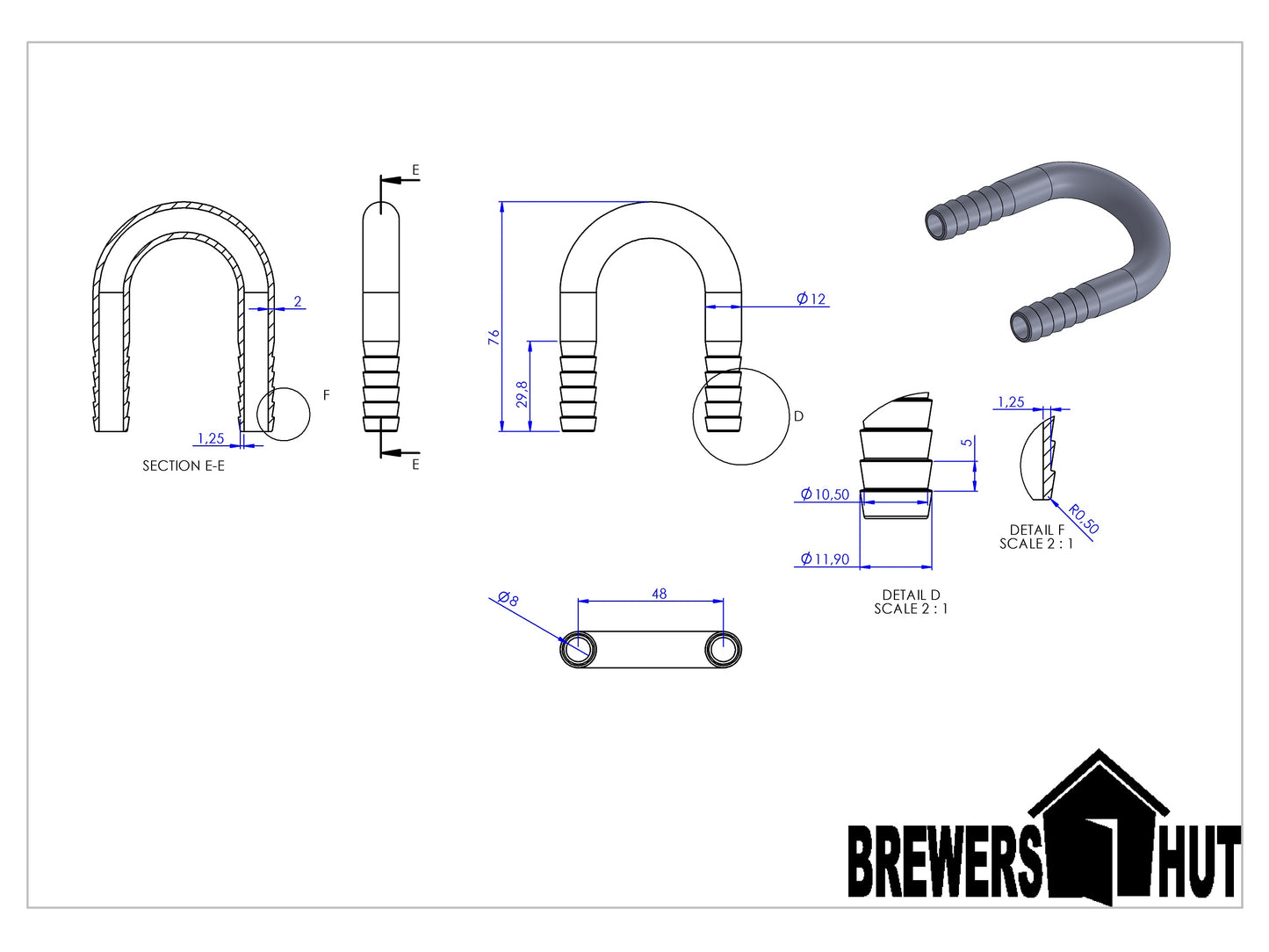 U-Bend Hose Connector